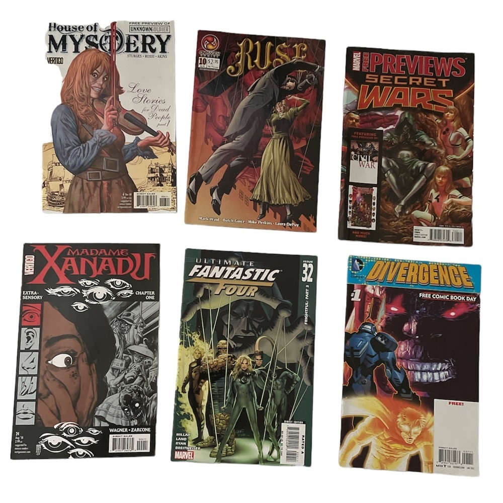 Lot of 6 Vertigo comic books / Magazines
